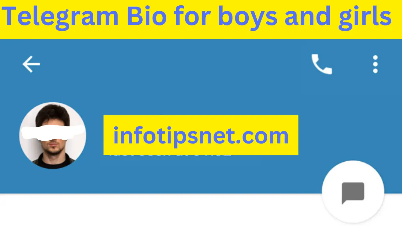 Telegram Bio for boys and girls